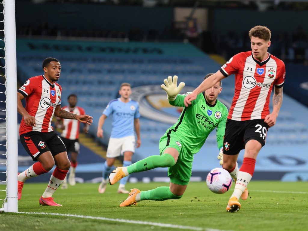 哈兰德无建树,曼城与南安普顿互交白卷 反观南安普顿,他们在本场比赛中的表现值得