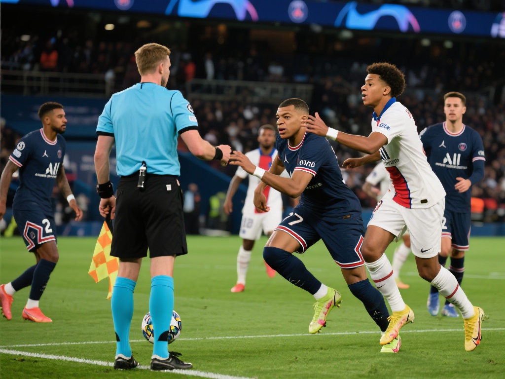 姆巴佩假摔进球无效,VAR立功贝林厄姆救主 在一场被外界高度关注的足球比赛中,众星云